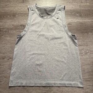 Fabletics Tank Top Mens Medium Gray Sleeveless Running Training Shirt Outdoor